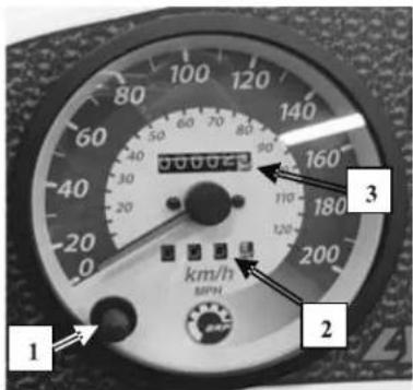 LYNX 5900 (2006) - Trip meter reset button - 1