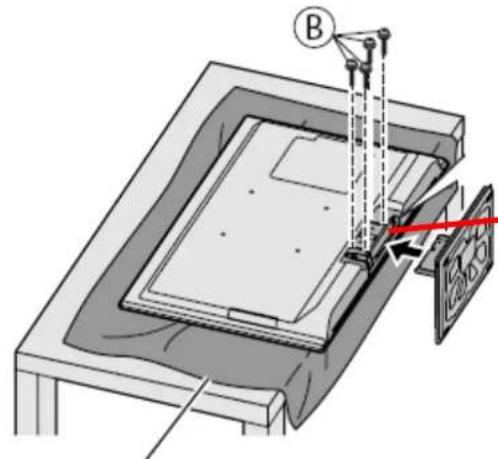PANASONIC Viera TX-L32E30 - Securing the TV - 1