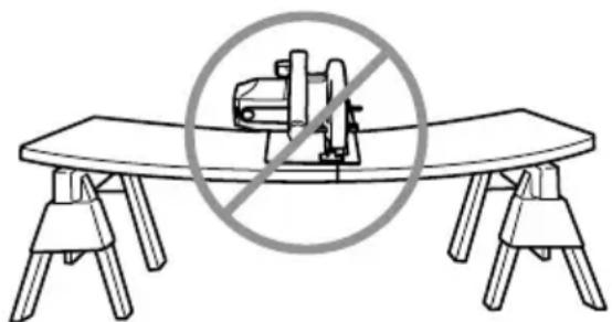 Maktec MT582 - Ursachen für Rückschläge und geeignete Vorkehrungen: - 2