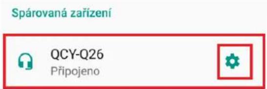 Spárovaná zařízení QCY-Q26 Připojeno