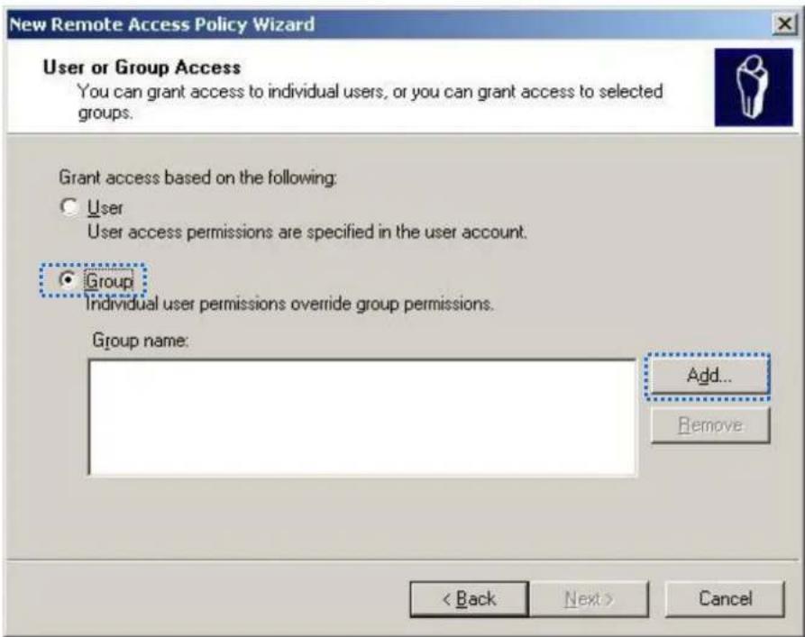 Tenda W9 - Select Group and click Add. - 1