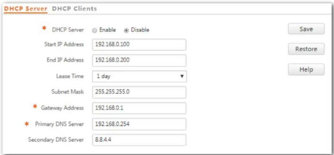Tenda W9 - Conguring the DHCP Server - 1