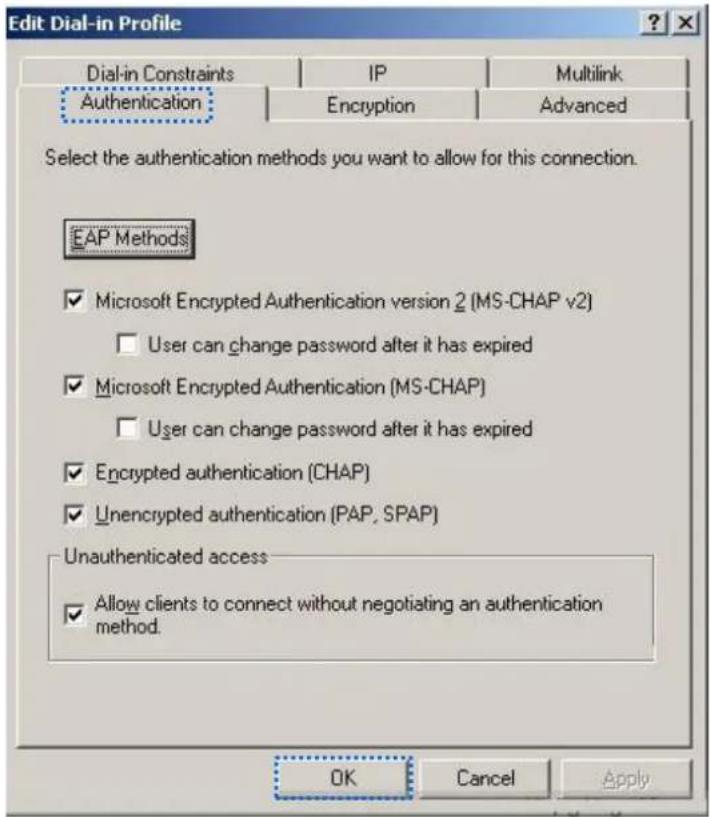 Tenda W9 - Click Edit Prole, click the Authencaon tab, congure sengs as shown in the following gure, and click OK. - 1