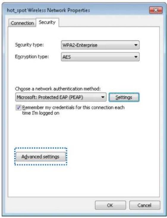 Tenda W9 - Step 9 Click Advanced setngs. - 1
