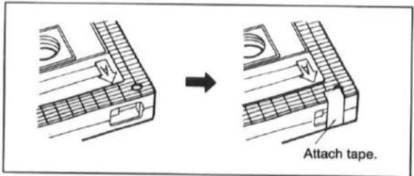 Attach tape.