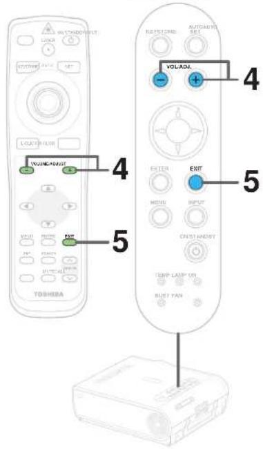 TOSHIBA TLP-X20U - FULL MENU settings – Audio (continued) - 2