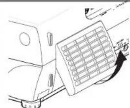 TOSHIBA TLP-X20U - Detach the air filter. - 1