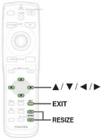 TOSHIBA TLP-X20U - Enlarging the picture size - 2