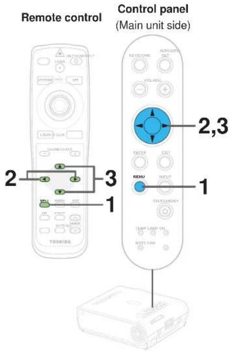 TOSHIBA TLP-X20U - FULL MENU settings – Factory reset mode - 2