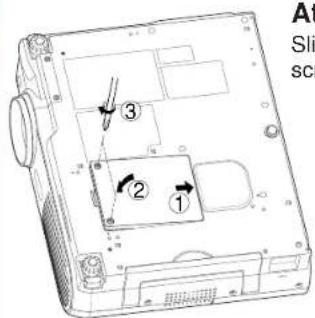TOSHIBA TLP-X20U - Load a new lamp. - 2