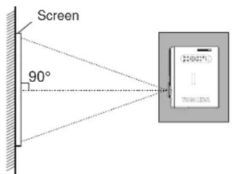 TOSHIBA TLP-X20U - Place the projector on a steady, level surface such as a table. - 1