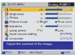TOSHIBA TLP-X20U - Press MENU. - 1