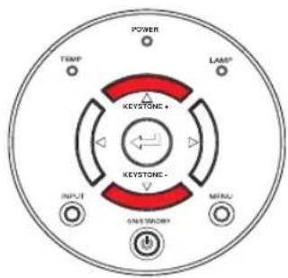 POWER TEMP LAMP KEystone + KEystone - INPUT MAIN ONE SWITCH