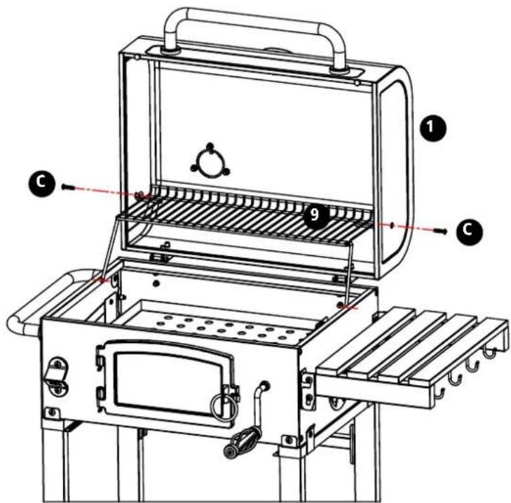 Tesco American Charcoal KS14021 - Assembly instructions - 1