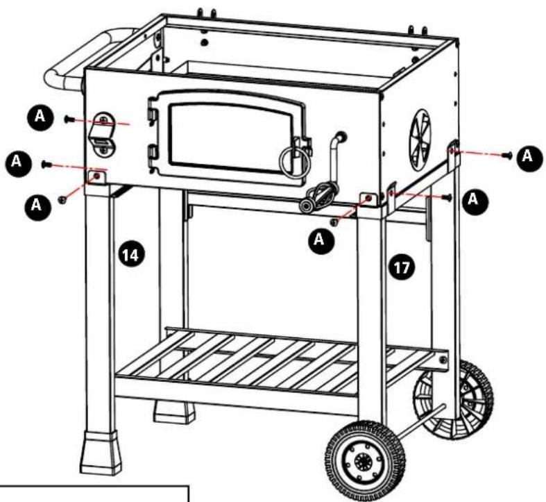 Tesco American Charcoal KS14021 - Assembly instructions - 4