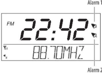 Tesco DCR1401B - SETTING THE ALARMS: - 2