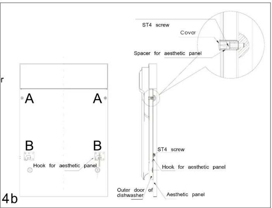 AMICA ZZM 629 I - Aesthetic panel's dimensions and installation - 4