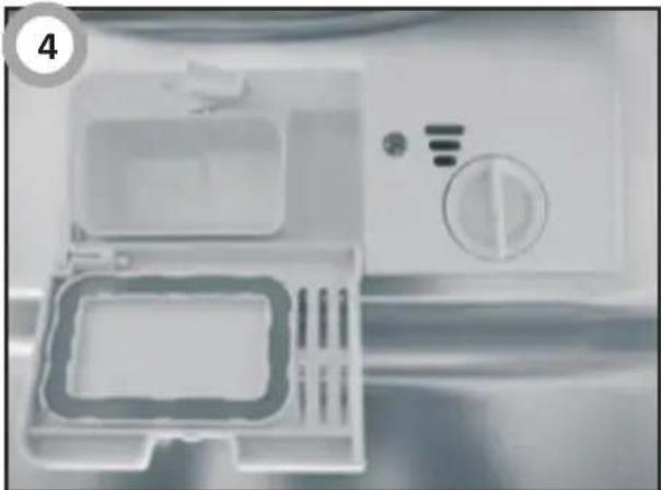 AMICA ZWM 428 WE - Add rinse aid to the dispenser and adjust setting - 3
