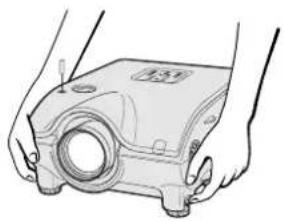 SHARP XG-P20XE - Using the Adjustment Feet - 1