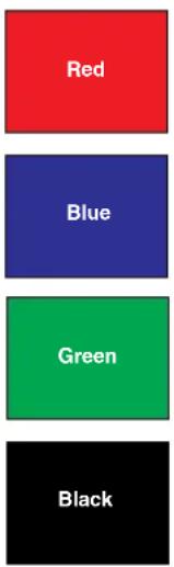 Red Blue Green Black