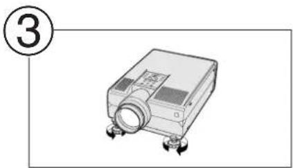 SHARP XG-NV6XE - Using the Adjustment Feet - 3