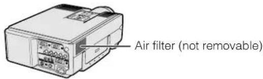 Air filter (not removable)
