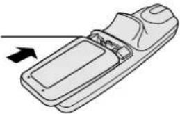 SHARP XG-NV6XE - Inserting the batteries - 3