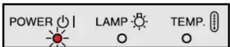 POWER | LAMP | TEMP.