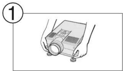SHARP XG-NV6XE - Using the Adjustment Feet - 1