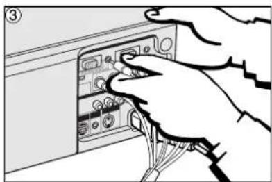 SHARP XG-NV6XE - Connecting to an external RGB switcher or other compatible computers using the BNC Input (Typically used in larger installations) - 2