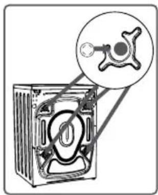 Diagram showing a device with a close-up view of its internal components, possibly indicating a mechanical or electrical component.
