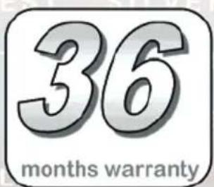 36 months warranty