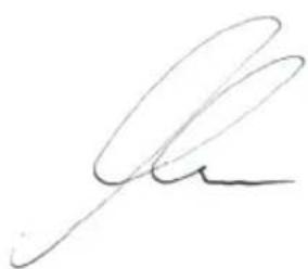 Handwritten signature or scribble on white background, possibly a signature or artistic mark