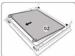 SAMSUNG NV75K5541RB - Door glass - 3