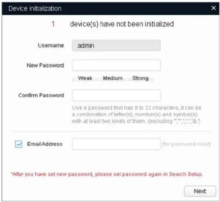 Dahua Technology Lite IPC-HDW2831T-AS-S2 - Initializing Device 2.1 - 2