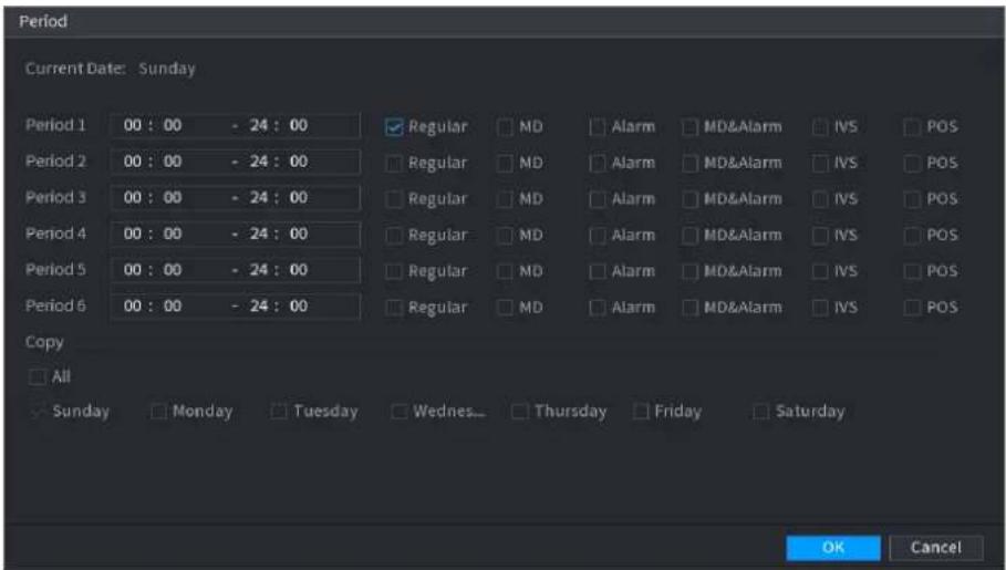 Dahua Technology Lite NVR4232-4KS2 - Recording Schedule - 5