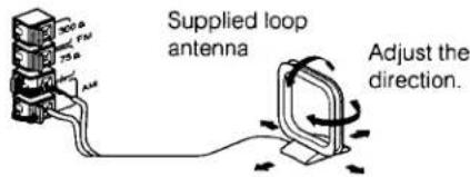 SONY STR-AV270X - Connecting AM Antenna - 1