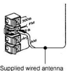 SONY STR-AV270X - Connecting FM Antenna - 1