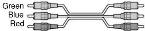 SONY STR-DE995 - HComponent video cord (not supplied) - 1