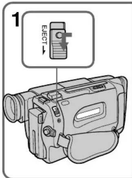 SONY CCD-TR716 - Inserting a cassette - 1