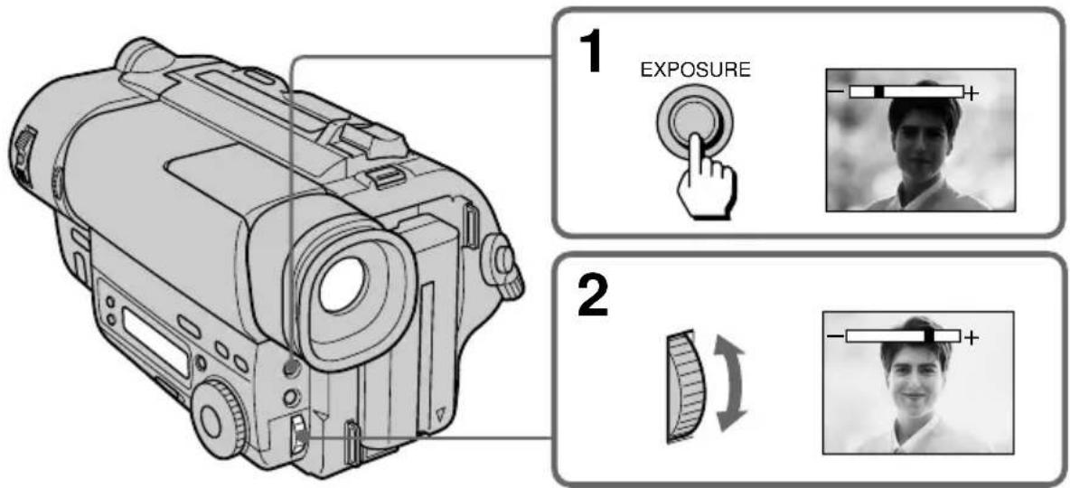SONY CCD-TR716 - Adjusting the exposure - 1