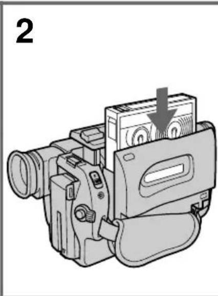 SONY CCD-TR716 - Inserting a cassette - 2