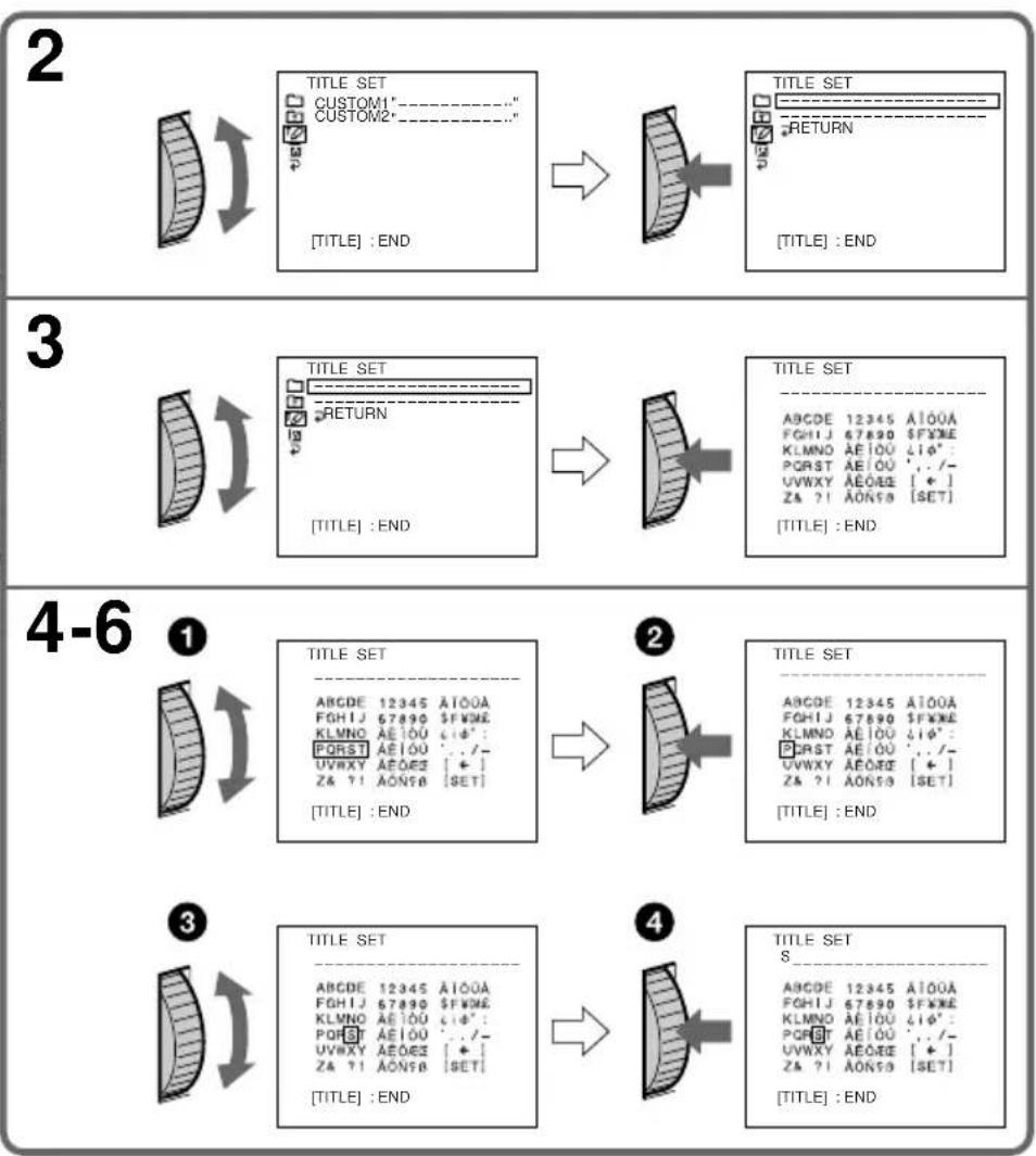 SONY CCD-TR716 - Making your own titles - 2