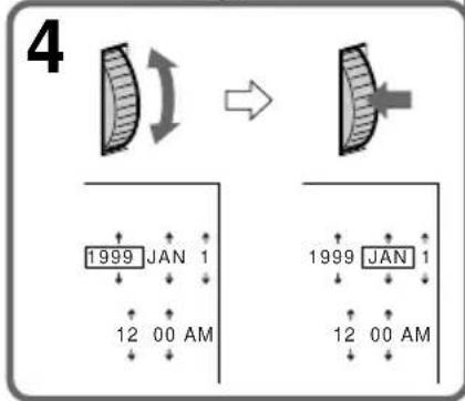 SONY CCD-TR716 - Resetting the date and time - 3