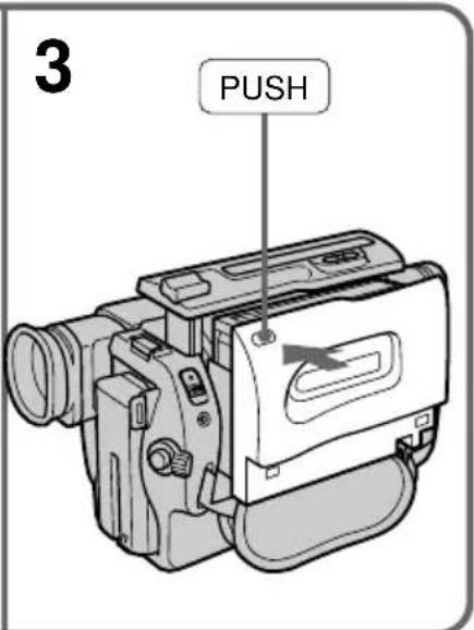 SONY CCD-TR716 - Inserting a cassette - 3