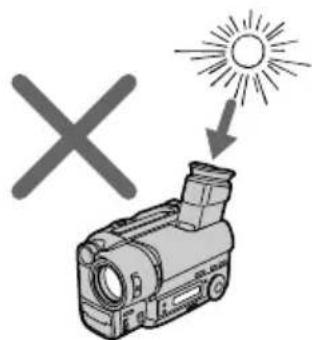 SONY CCD-TR716 - Cautions on the viewfinder - 2