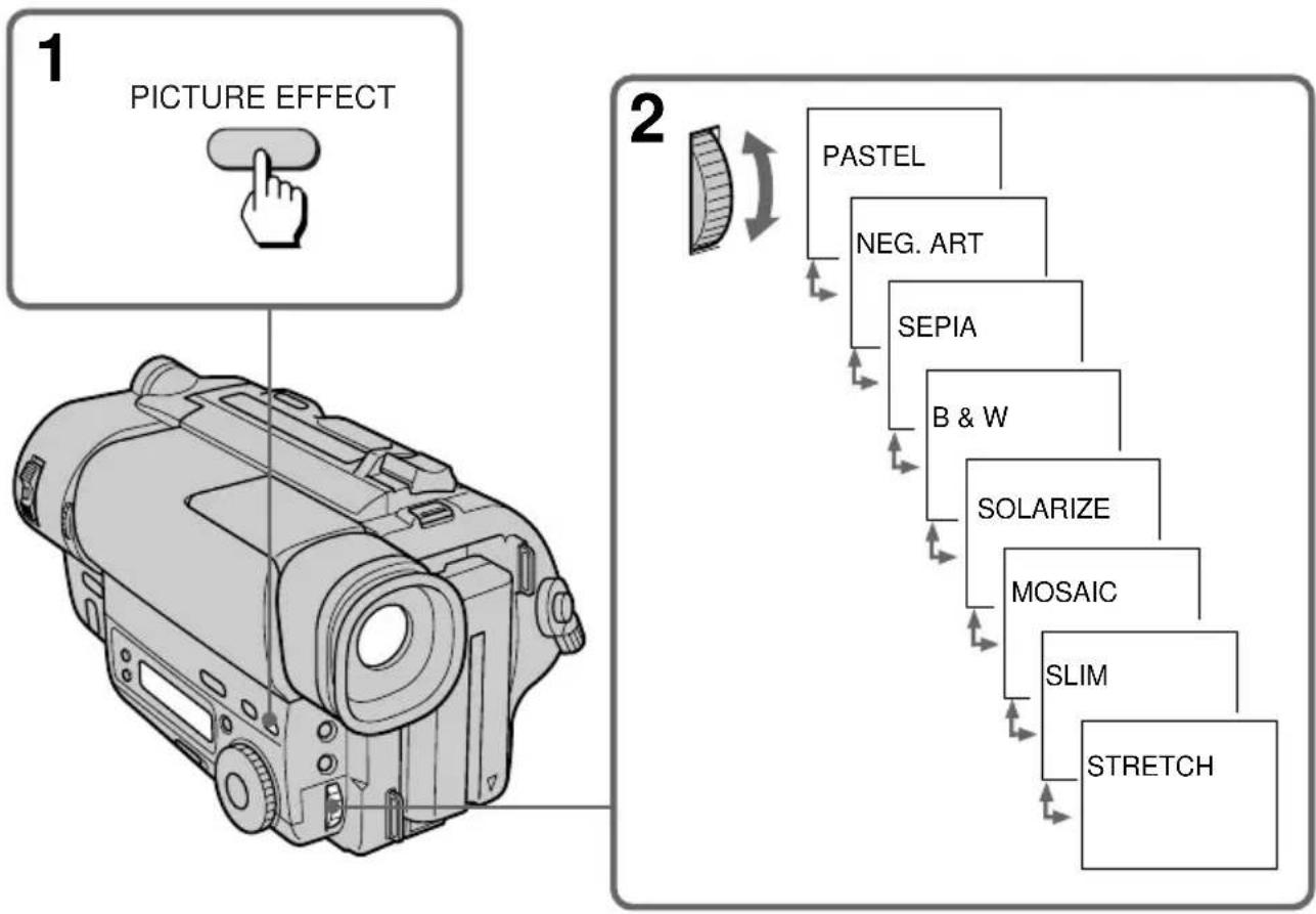SONY CCD-TR716 - Using picture effect function - 1