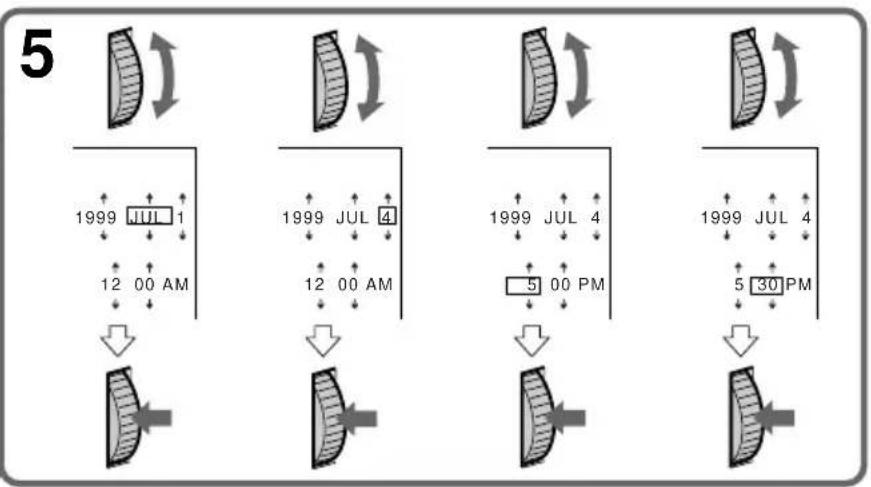SONY CCD-TR716 - Resetting the date and time - 4