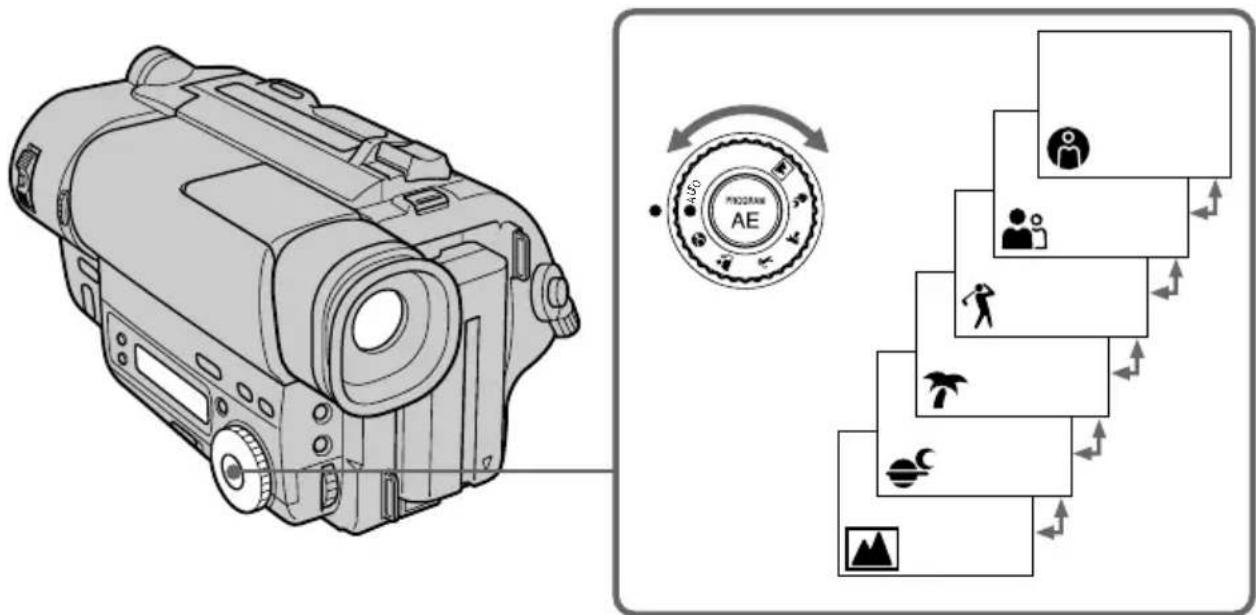 SONY CCD-TR716 - Using the PROGRAM AE function - 1