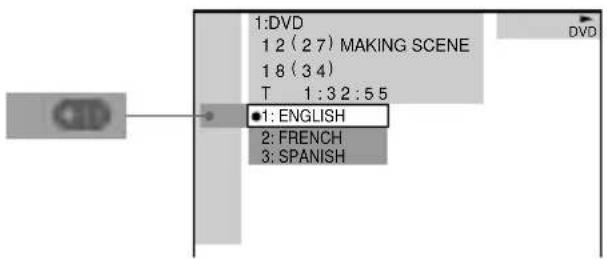 SONY AVD-K800P - Press ↑/↓ to select - 2